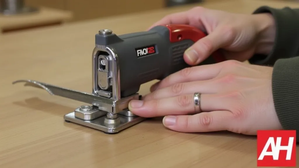Tightening a saw blade