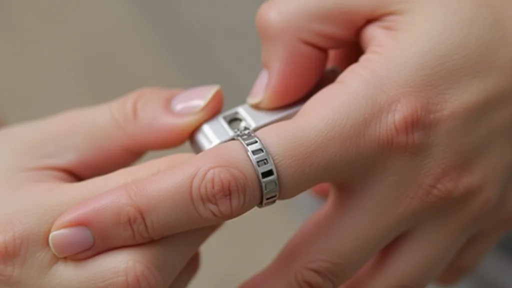 Measuring finger for ring size