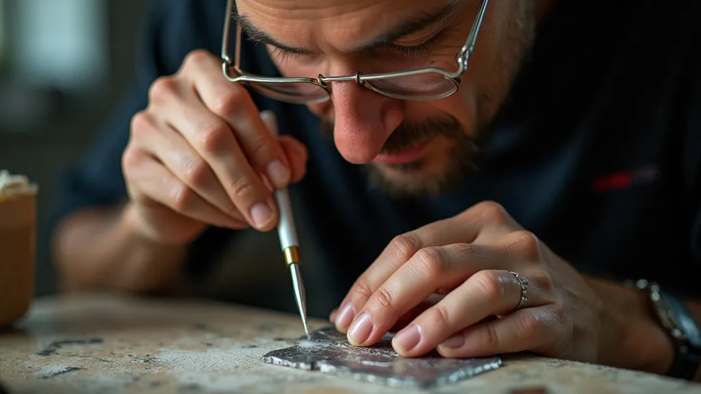 Applying flux to silver