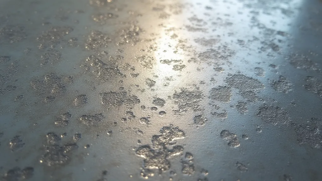 Silver metal showing oxidation
