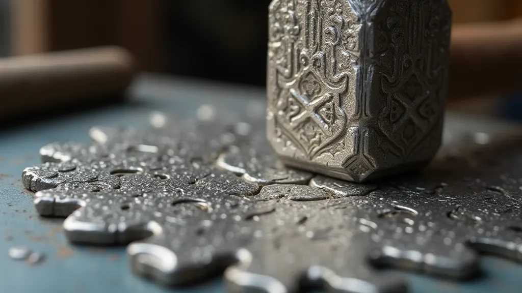 Pattern hammer creating a repeated texture