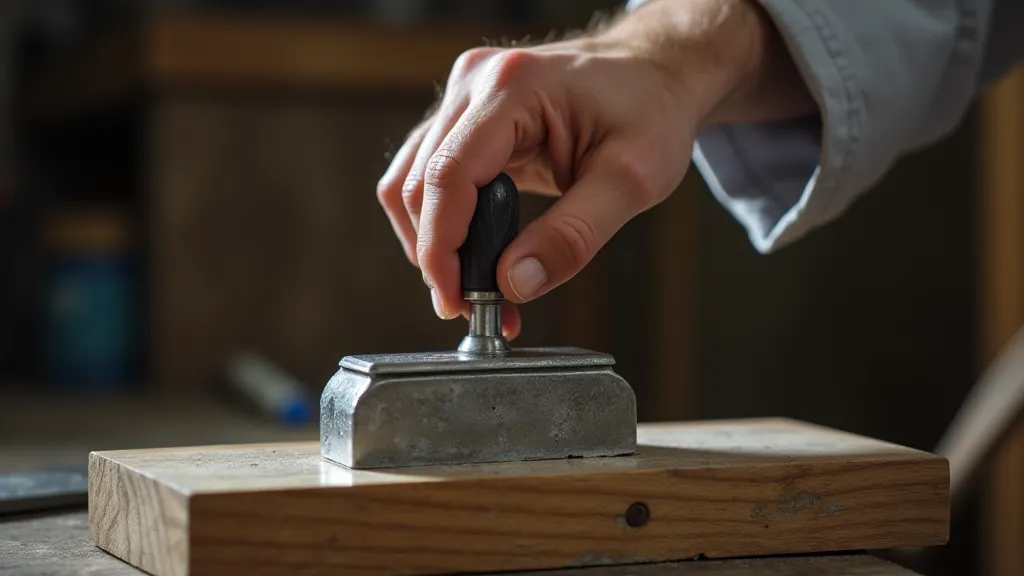Planishing hammer used on silver