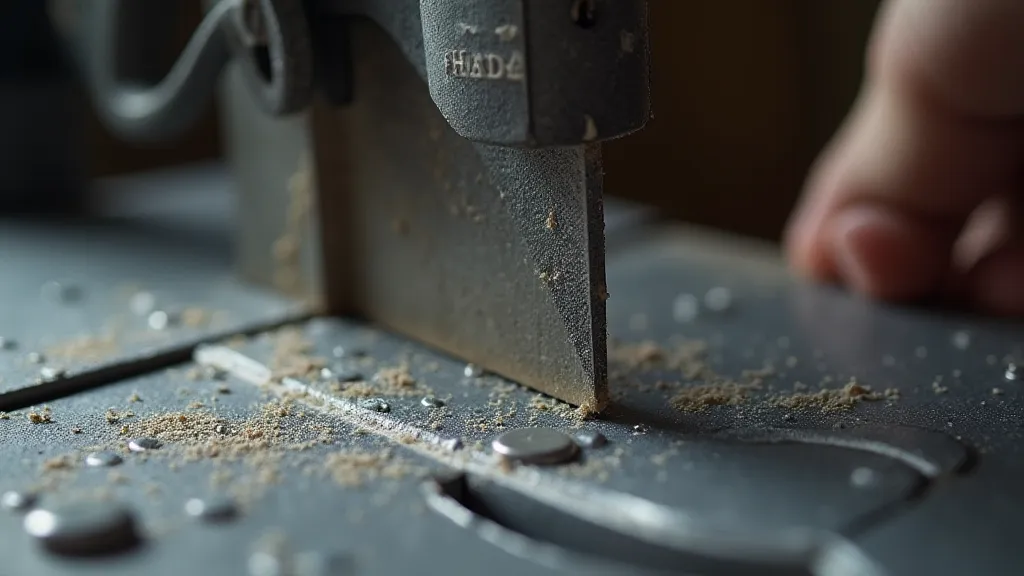 Jeweler's saw cutting silver