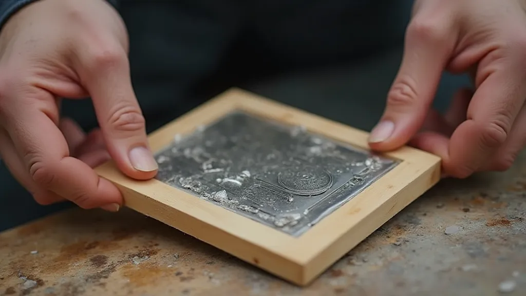 Sawing a silver shape