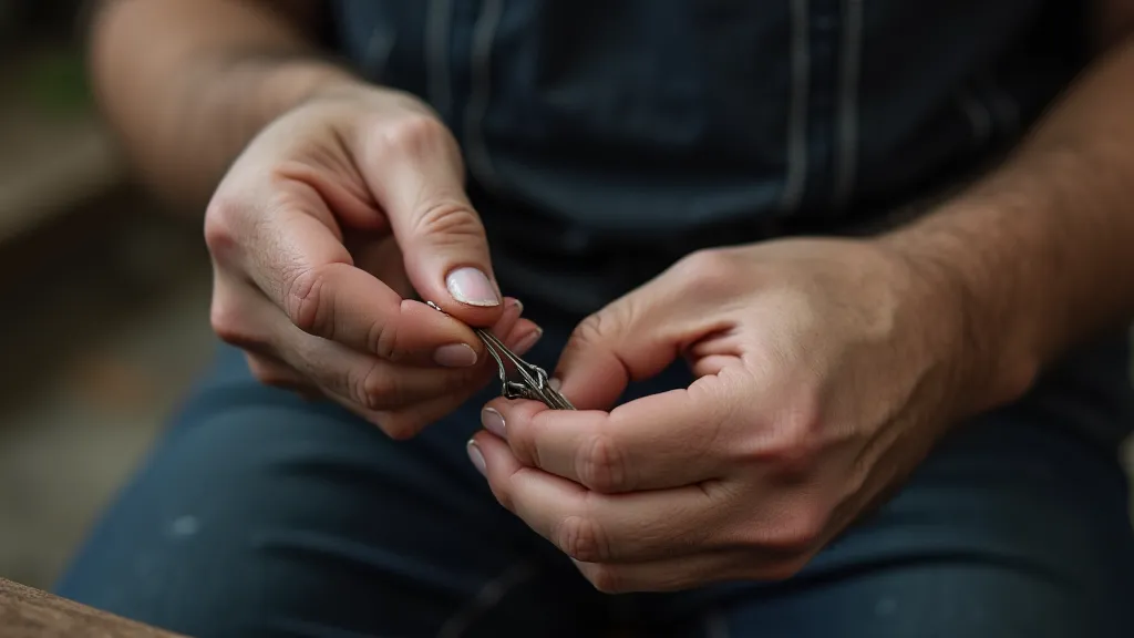 Silversmith bending silver wire easily