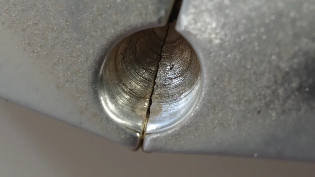 Perfectly soldered silver joint