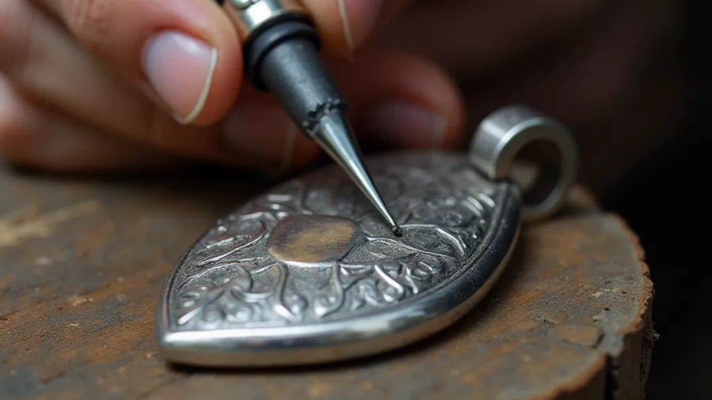 Soldering a bail onto a silver pendant