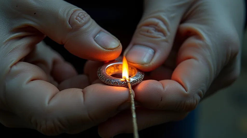 Soldering a silver ring