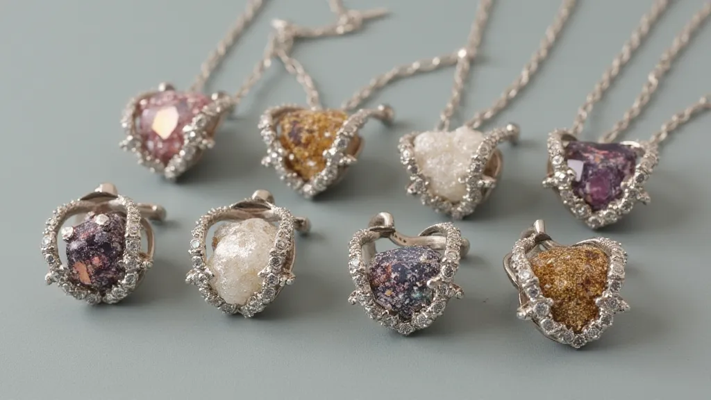 Comparison of jewelry made with different silver alloys.